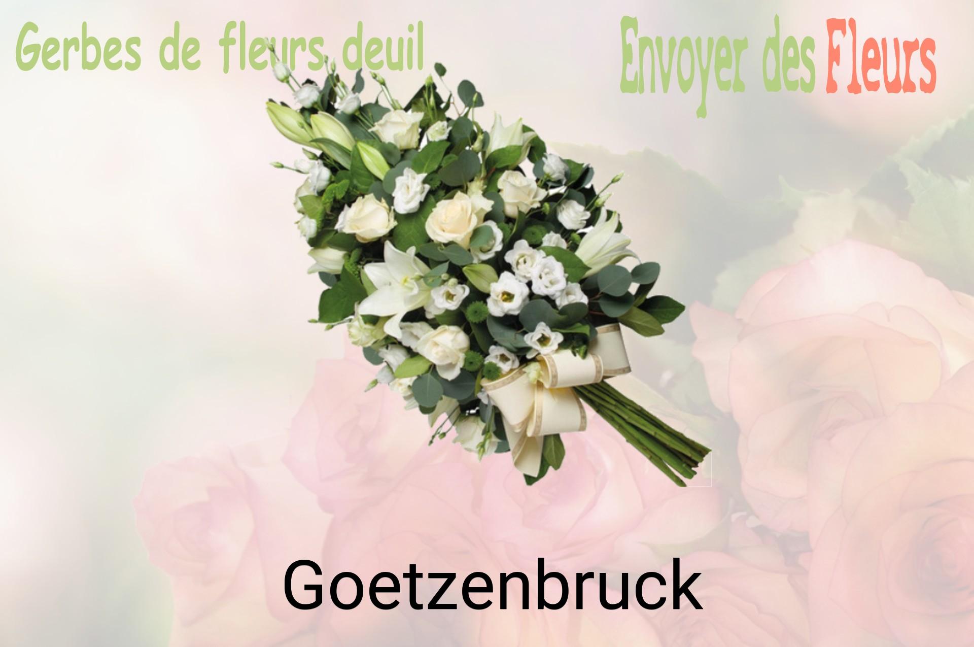 Gerbe de fleurs de deuil livrée à Goetzenbruck